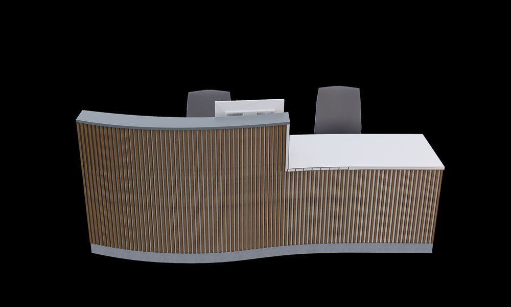 BRF - 2025 Desk 6 3D Line Drawing Front View
