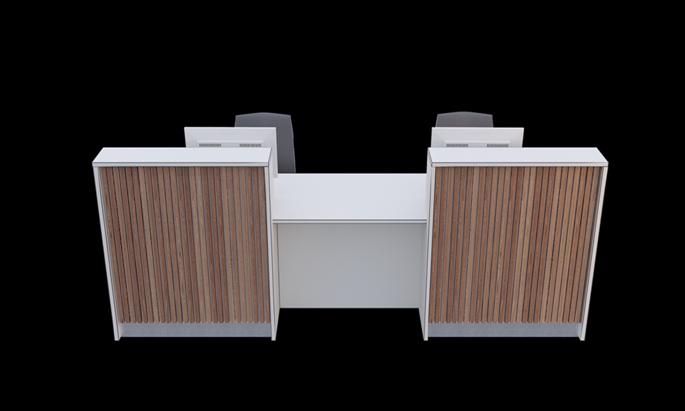 BRF - 2025 Desk 8 3D Line Drawing Front View